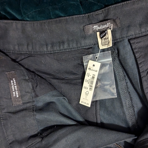 Sz 4 BNWT Harlow Wide Leg Pant Madewell - Picture 6 of 9